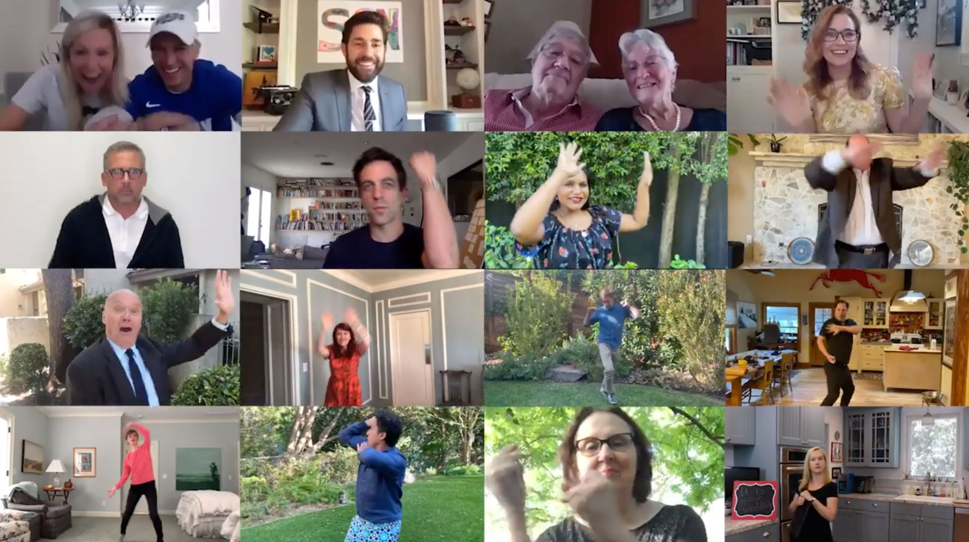 John Krasinski and 'The Office' costars recreated that wedding dance for a virtual ceremony